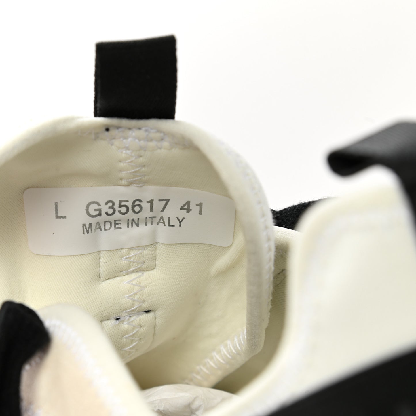 Velvet Calfskin Mixed Fibers CC Sneakers 41 Ivory Black