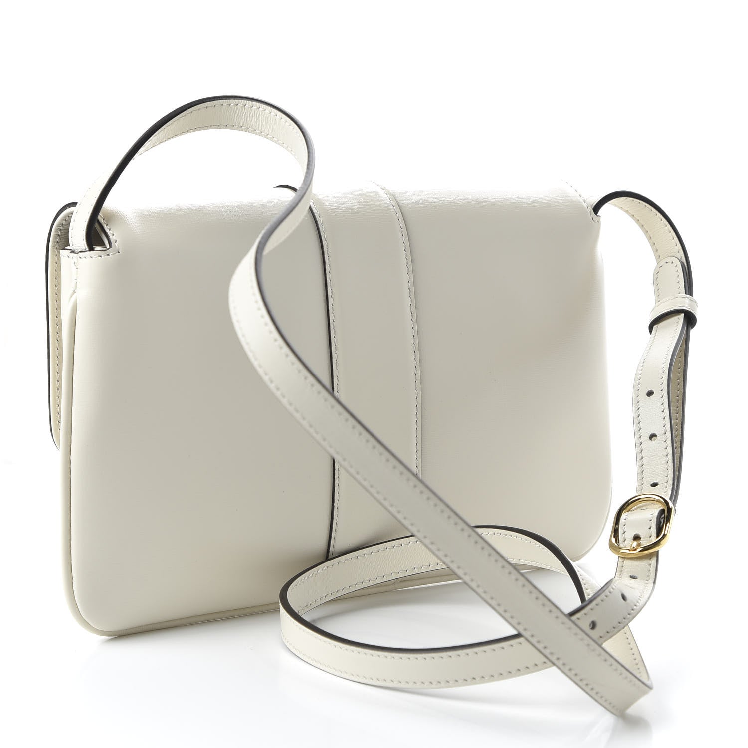 Gucci Calfskin Small Arli Flap Shoulder Bag Mystic White 3 of 10