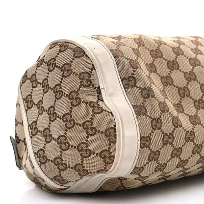 Gucci Monogram Trophy Satchel Beige Ebony Mystic White 9 of 13