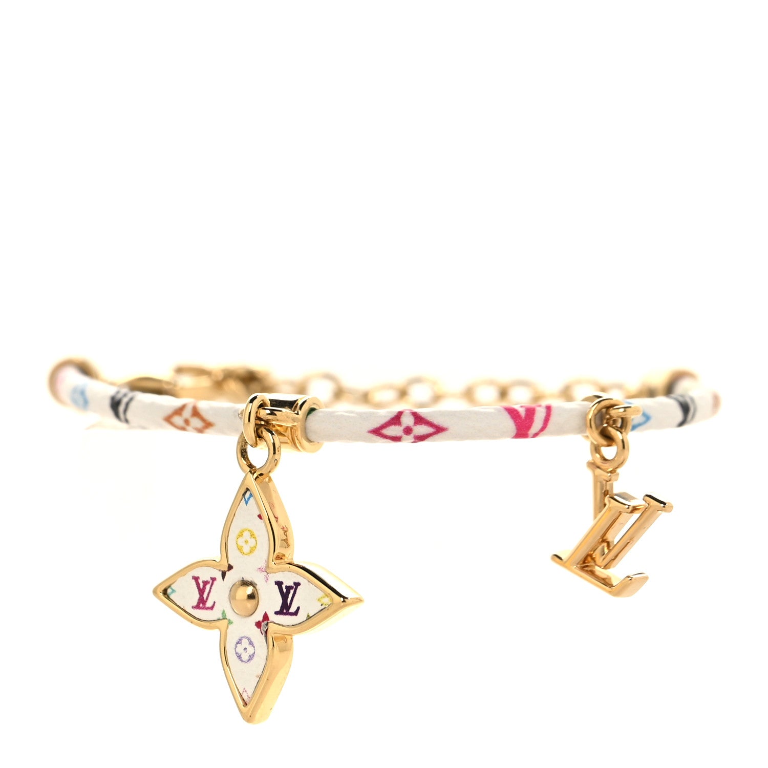Louis Vuitton LV X TM Monogram Multicolor Charms Bracelet White 1 of 4