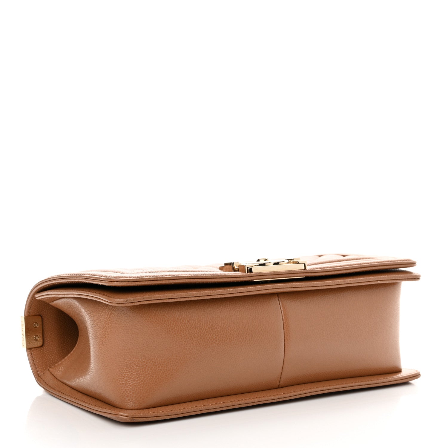 Chanel Caviar Quilted Medium Boy Flap Light Brown 4 of 11