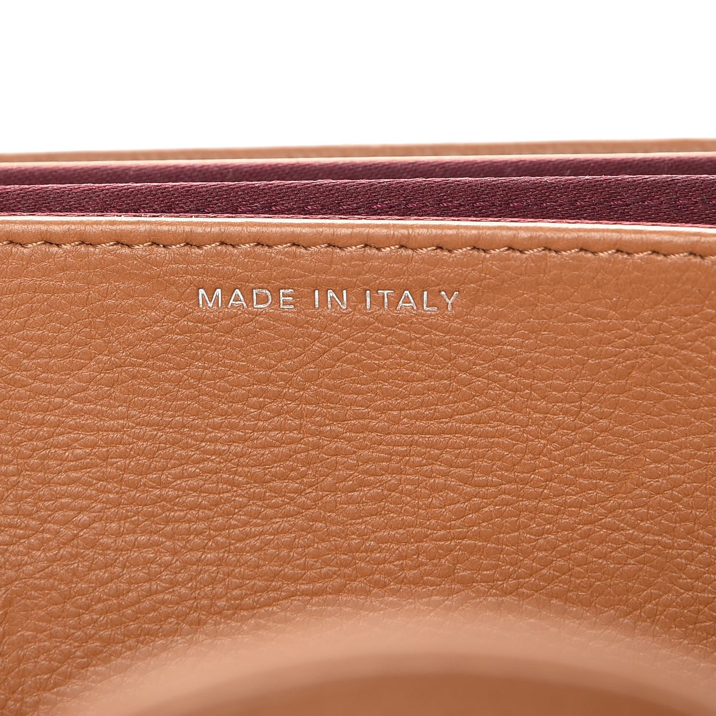 Calfskin Quilted CC Waiter Clutch Clutch With Chain Brown