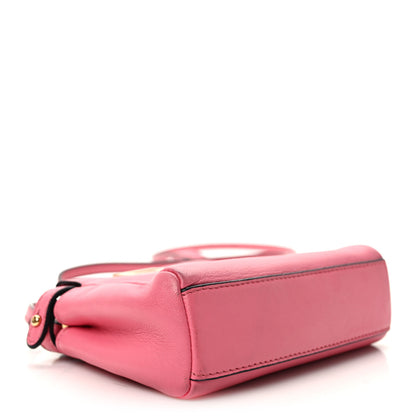 Fendi Shiny Nappa Micro Peekaboo Iconic Satchel Rosa Fluo 4 of 8