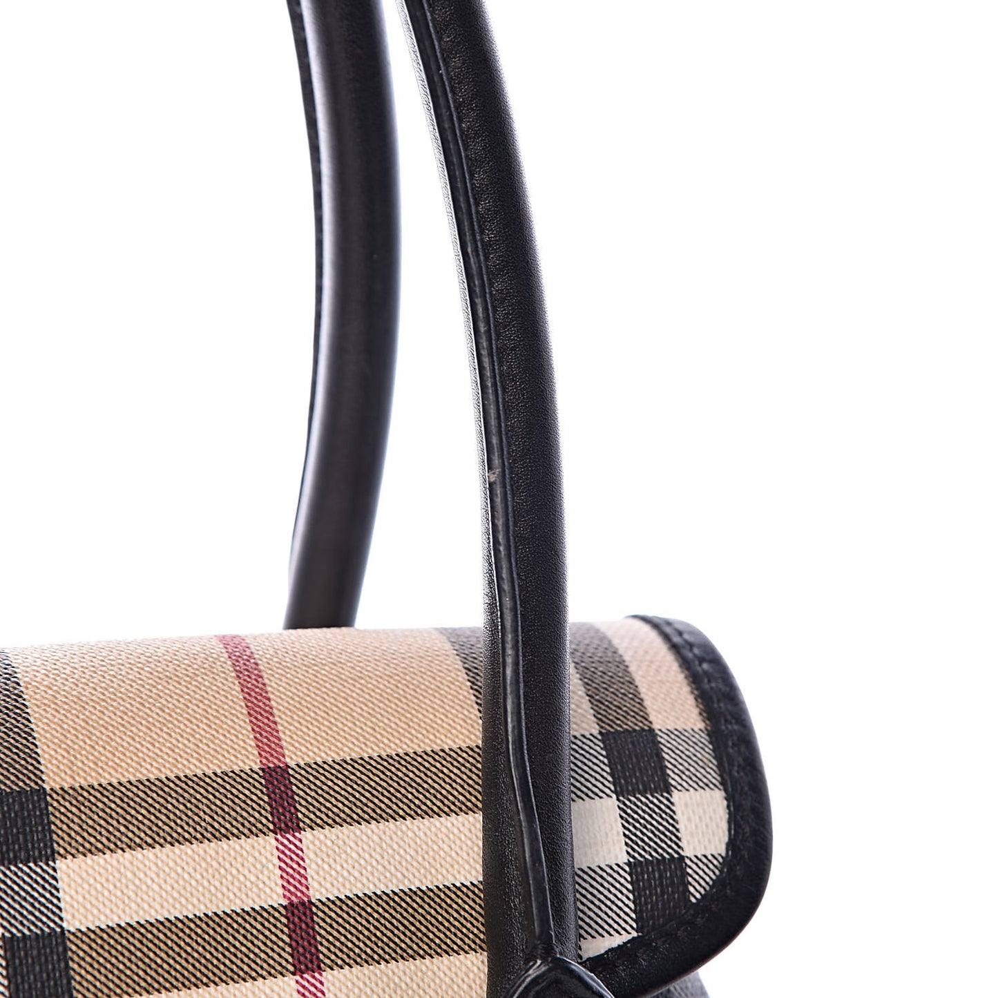 House Check Satchel Black