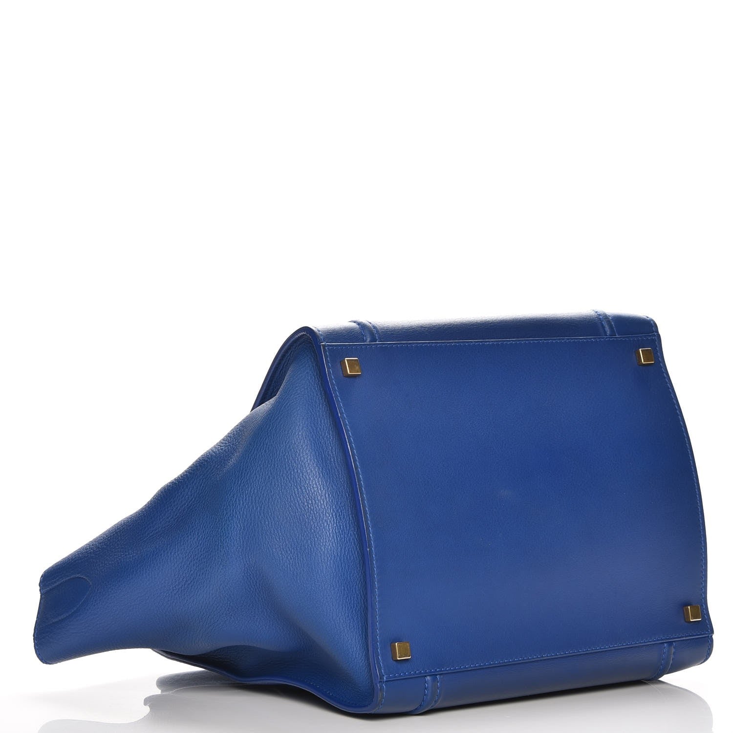 Celine Supple Calfskin Medium Phantom Luggage Royal Blue 4 of 14