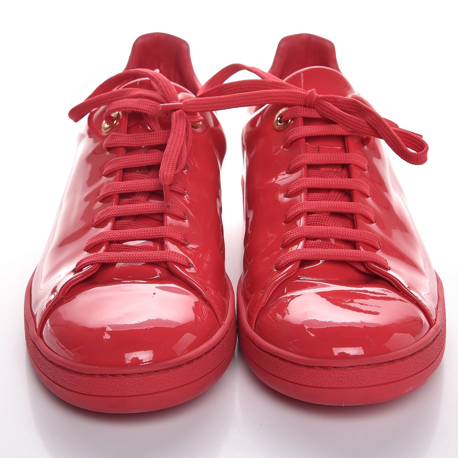 Louis Vuitton Patent Calfskin Frontrow Sneakers 41 Framboise 2 of 8