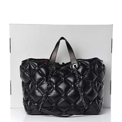 Chanel Calfskin Quilted Large Chesterfield Tote Black 12 of 12