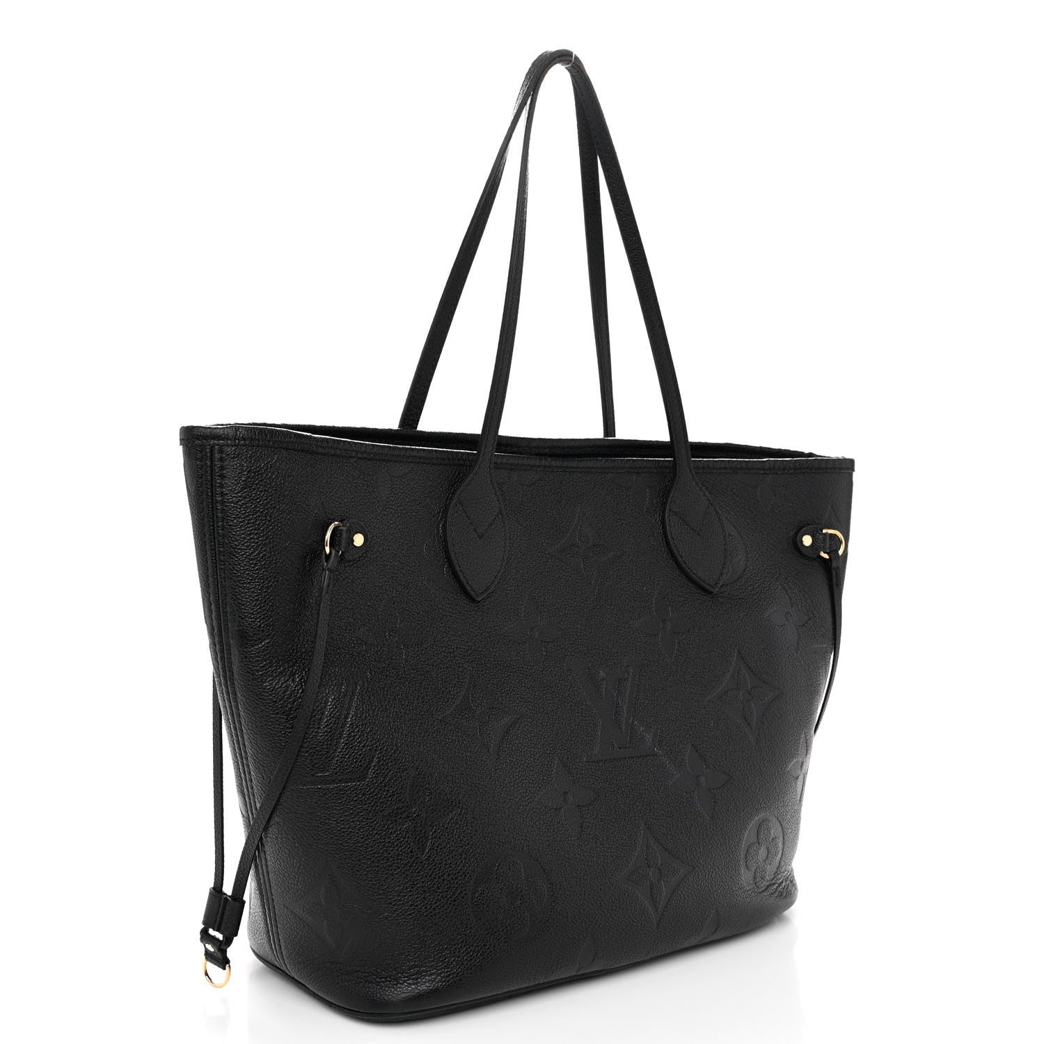 Louis Vuitton Empreinte Monogram Giant Neverfull MM Black 4 of 12