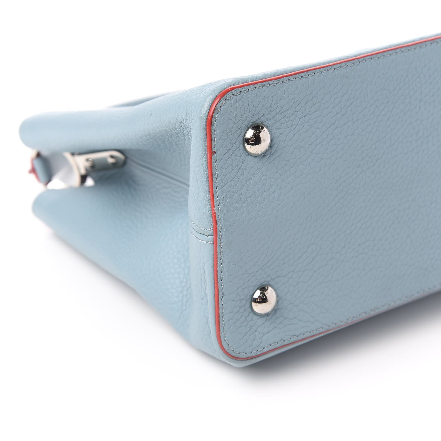 Louis Vuitton Taurillon Capucines MM Ciel 6 of 9