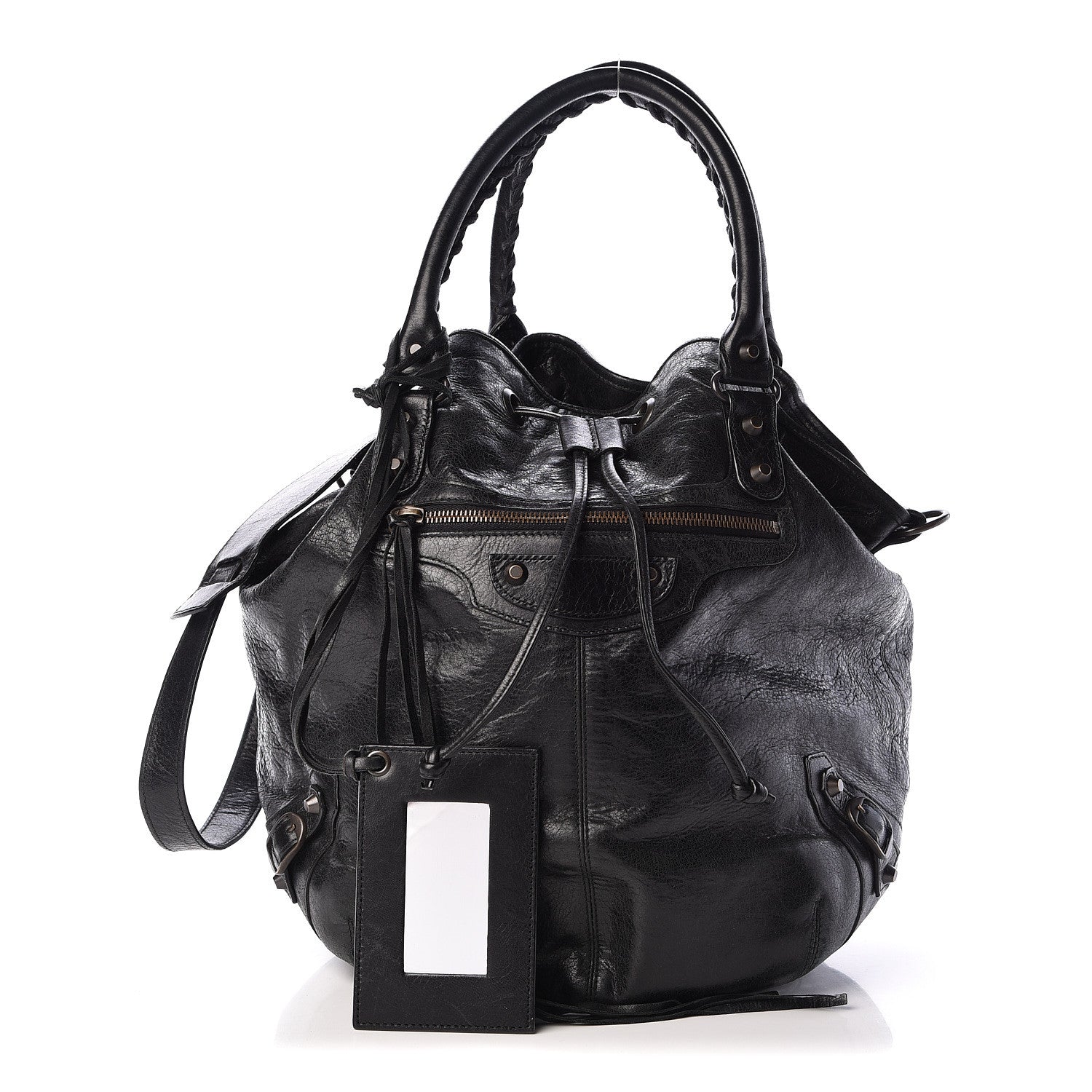 Balenciaga Agneau Classic Hardware Pompon Black 1 of 10