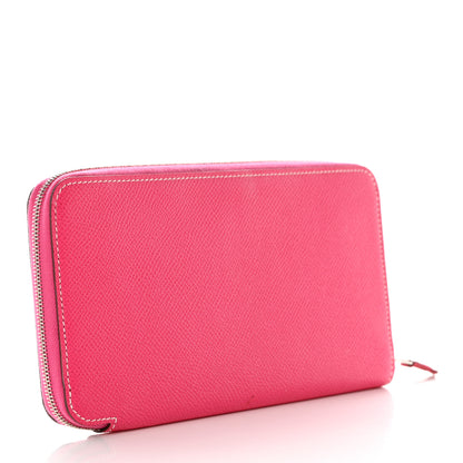 Hermes Epsom Silk'In Wallet Rose Tyrien 3 of 11