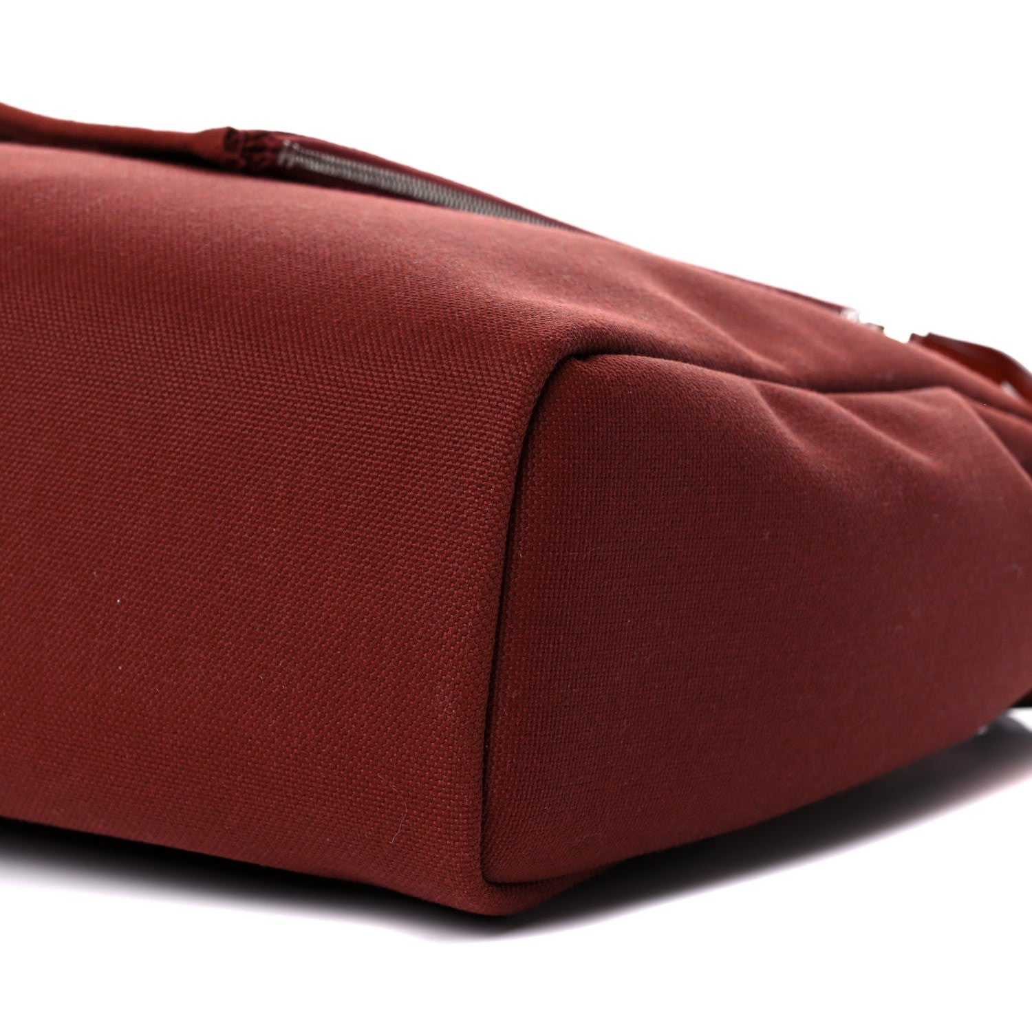 Hermes Military Toile Vache Hunter Herbag a Dos Zip Retourne Backpack Rouge H 9 of 10