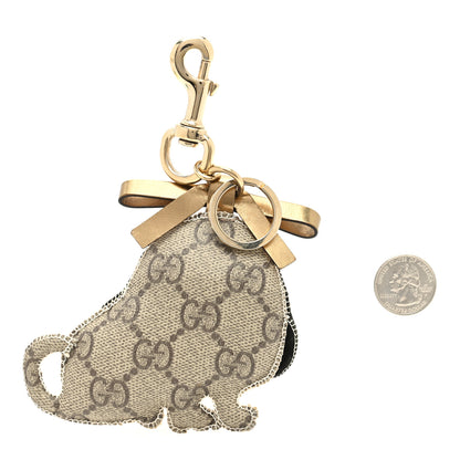 Gucci GG Supreme Monogram Sam Dog Key Charm 2 of 3