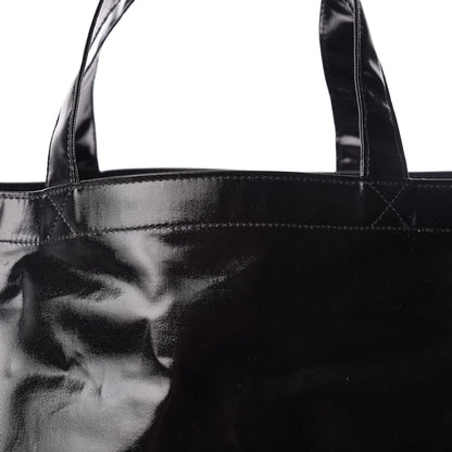 Gucci Patent Canvas Frame Logo Vertical Tote Black Crop 8 of 10