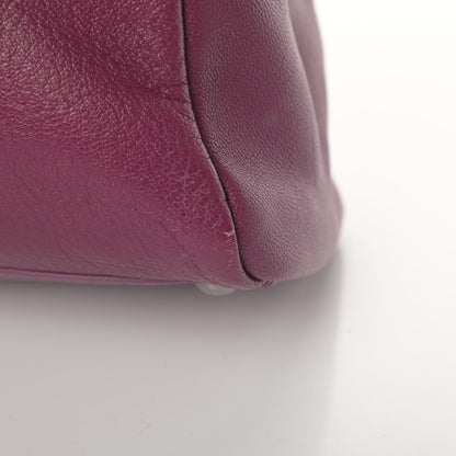 Fendi Goatskin Zucca Medium Peekaboo Iconic Satchel Ciclamino Tobacco Moro 13 of 15
