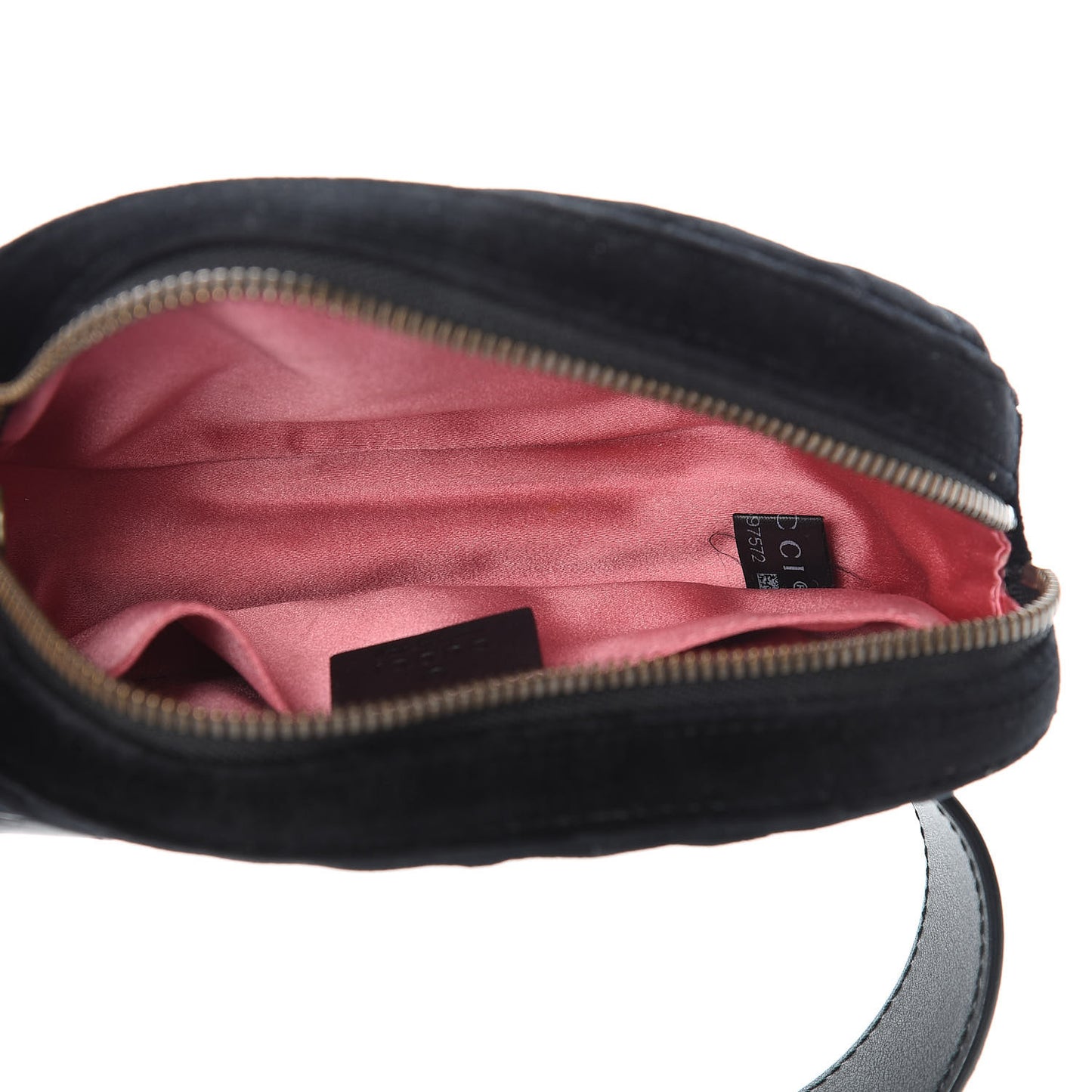 Velvet Matelasse GG Marmont Belt Bag 95 38 Black