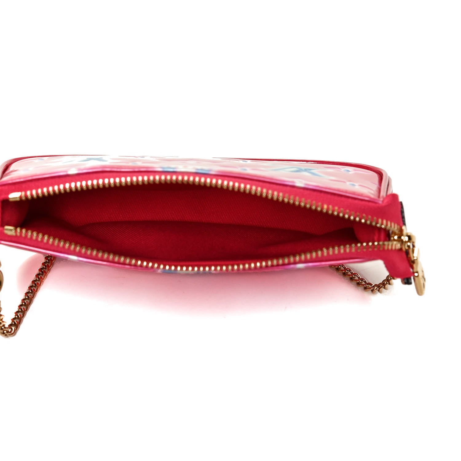 Louis Vuitton Vernis Valentine Mini Pochette Accessories Fuchsia Neon 5 of 11