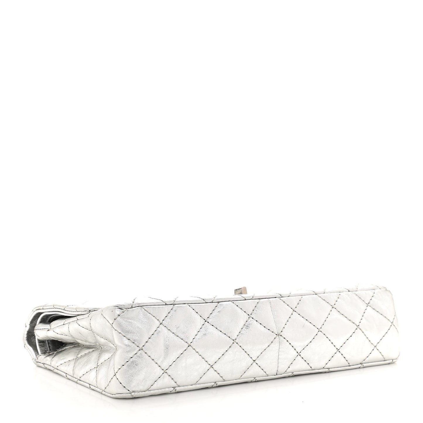 Metallic Aged Calfskin Quilted 2.55 Reissue 226 Flap Silver