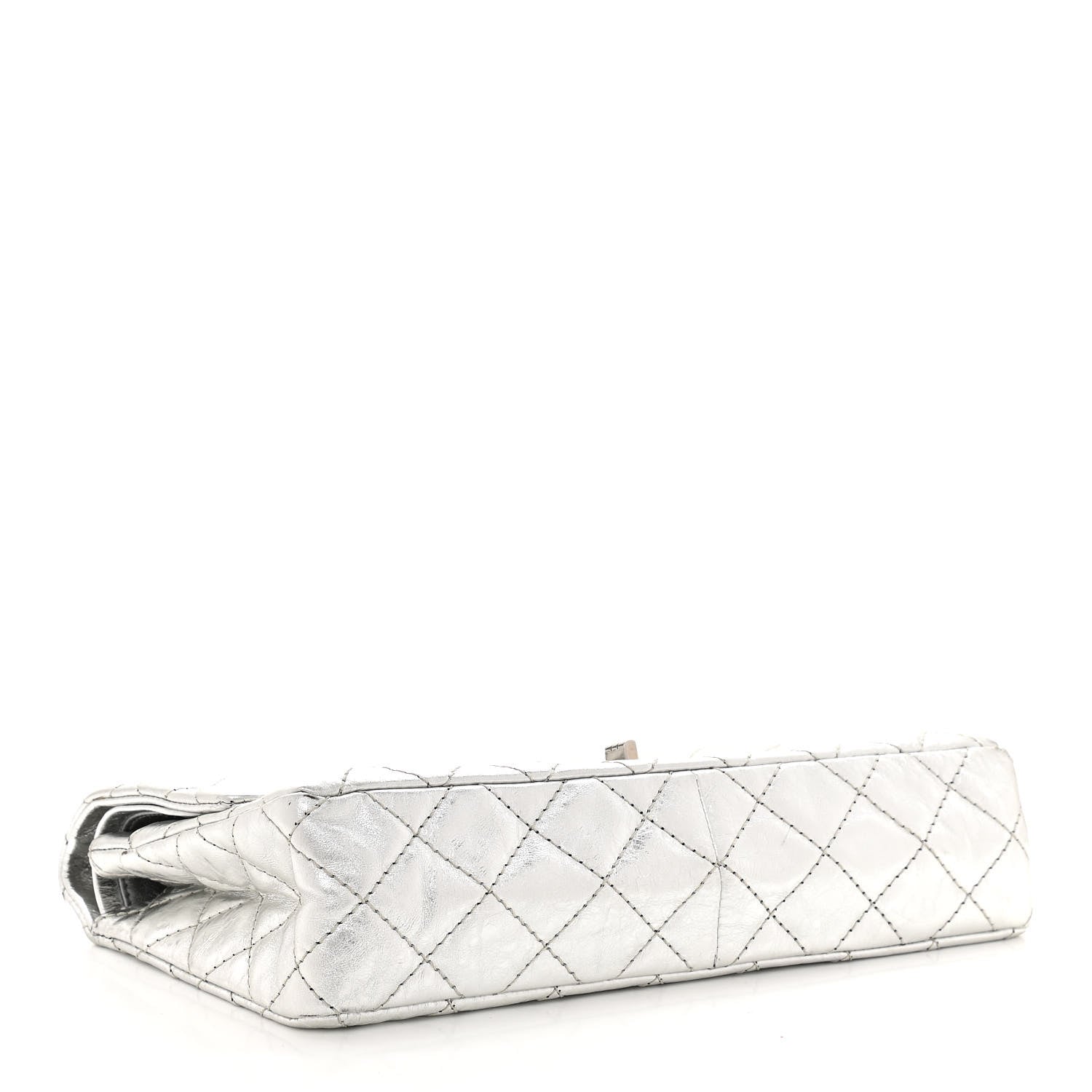 Chanel Metallic Aged Calfskin Quilted 2.55 Reissue 226 Flap Silver 4 of 10