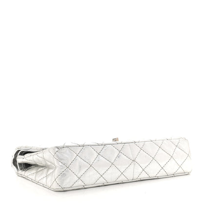 Chanel Metallic Aged Calfskin Quilted 2.55 Reissue 226 Flap Silver 4 of 10