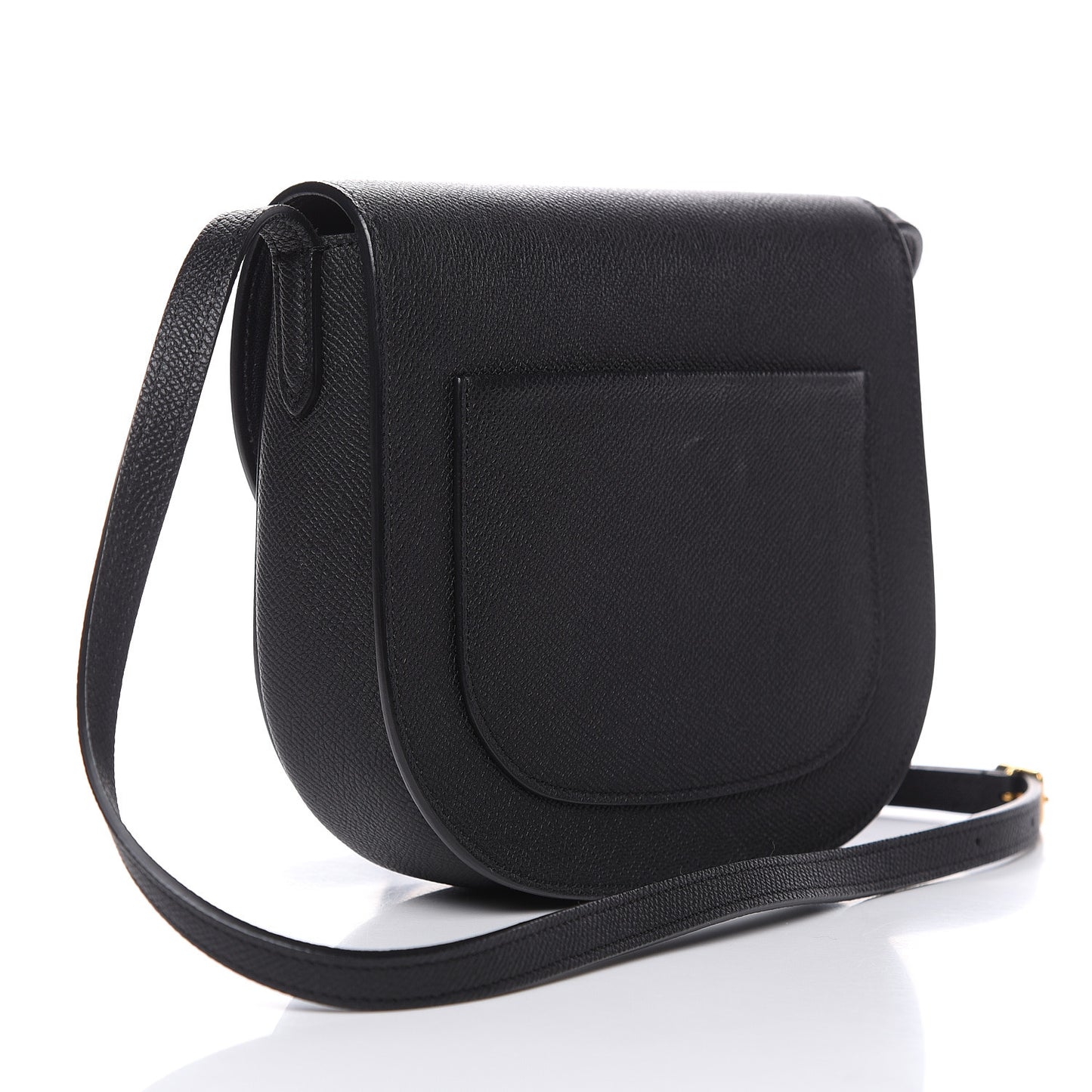 Grained Calfskin Small Trotteur Black