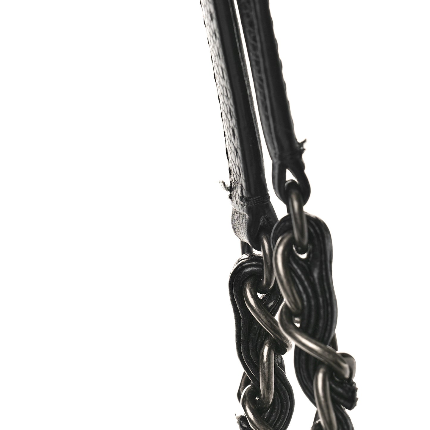 Caviar Quilted City Shopping Tote Black