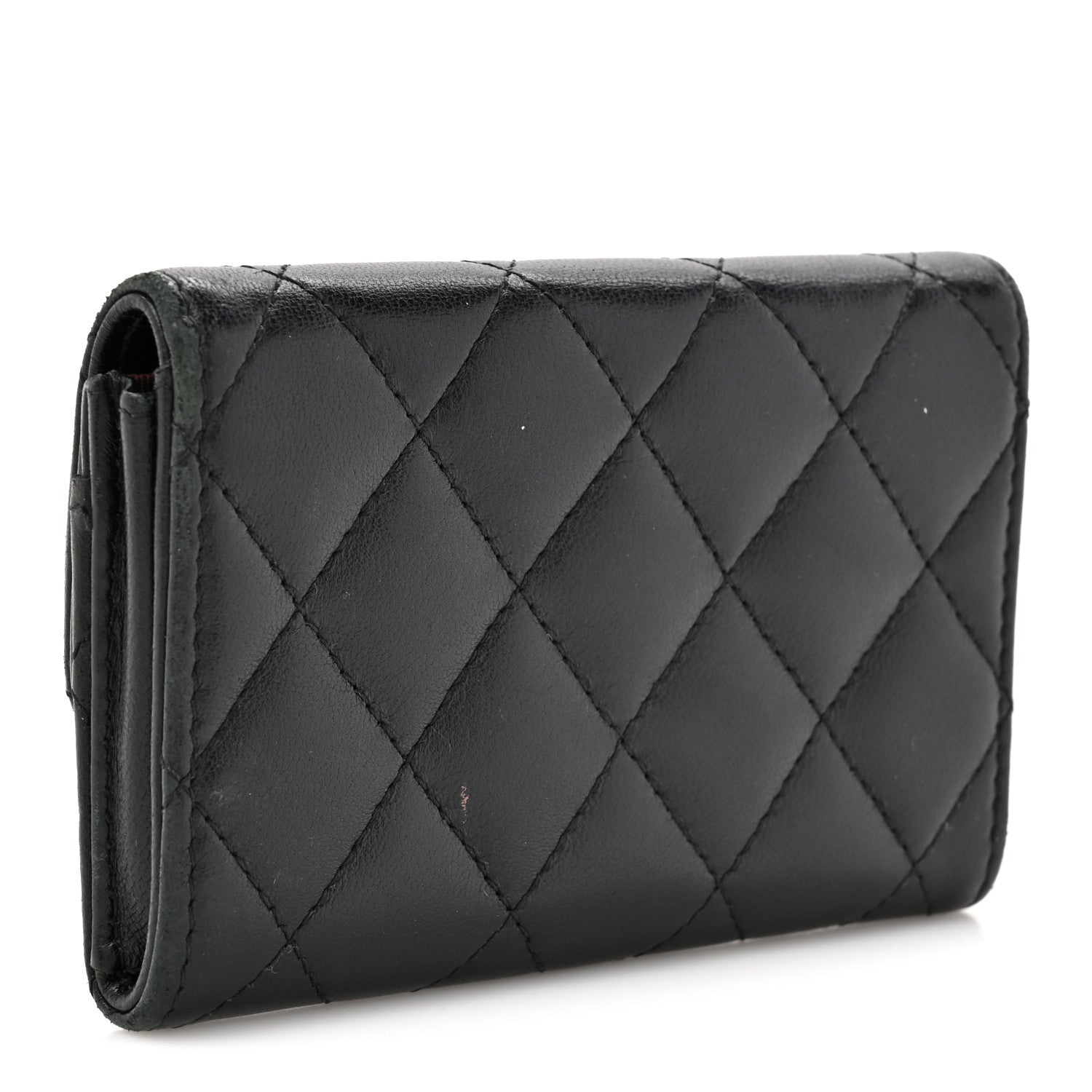 Chanel Lambskin Quilted Flap Card Holder Black 3 of 11
