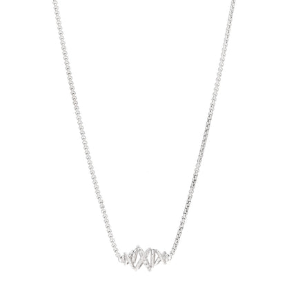 David Yurman Sterling Silver Crossover Single Station Pendant Necklace 1 of 4