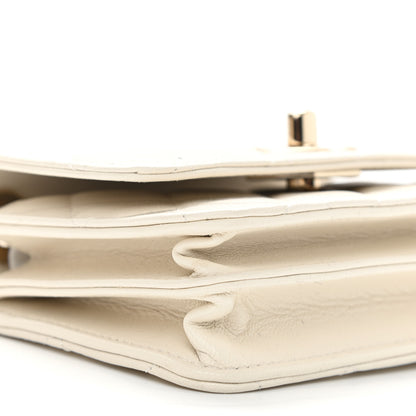 Chanel Lambskin Quilted Mini Trendy CC Wallet On Chain WOC White 5 of 10