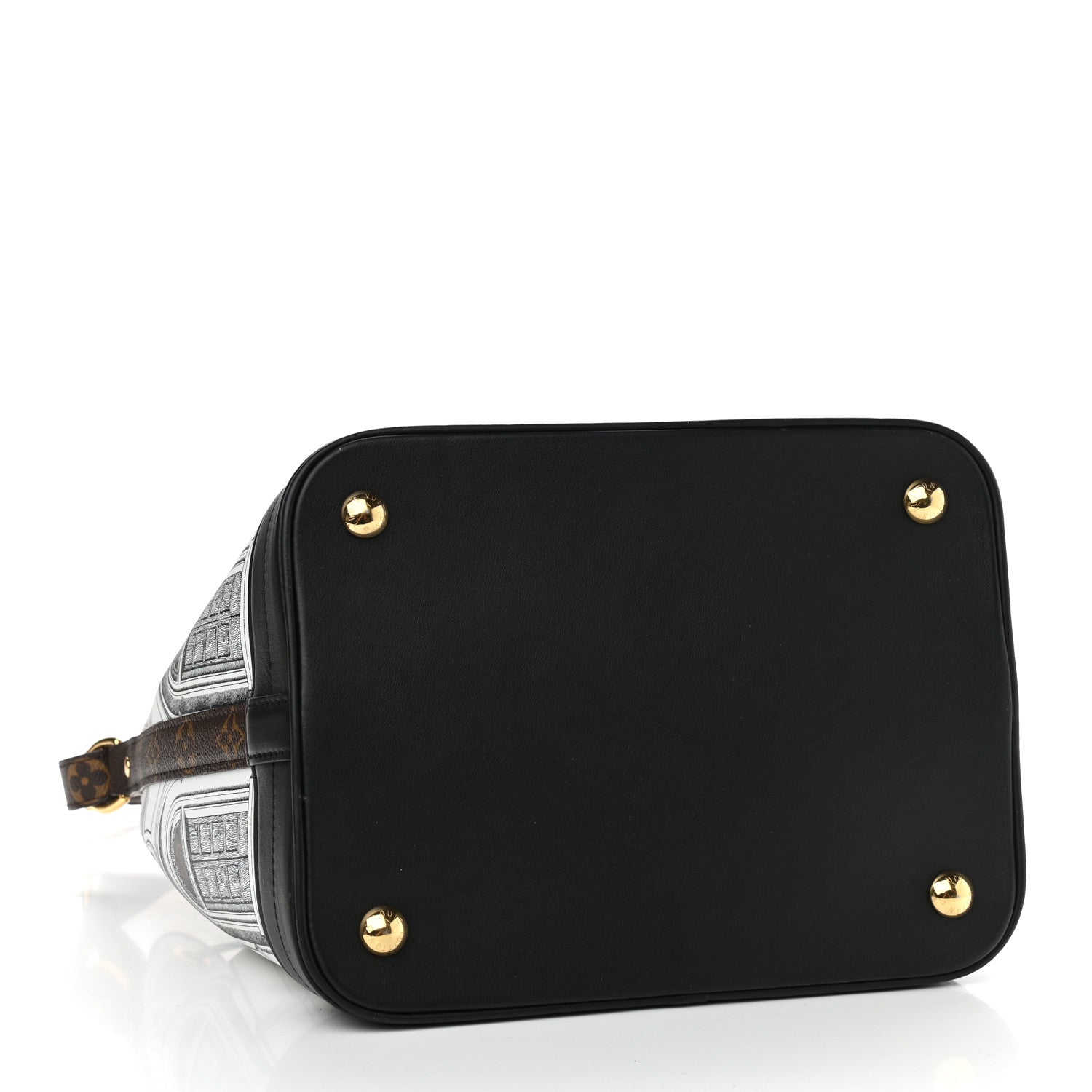 Louis Vuitton X FORNASETTI Calfskin Architettura Noe MM Black White 4 of 9