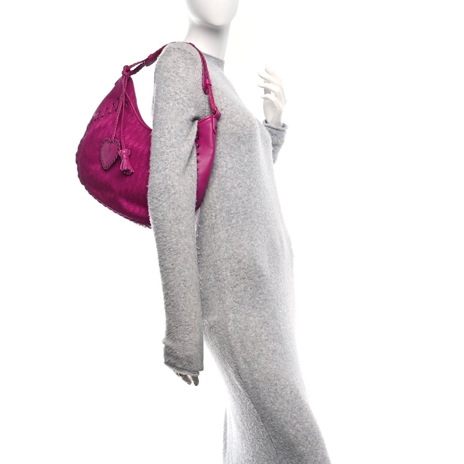 Christian Dior Monogram Ethnic Hobo Pink 3 of 10