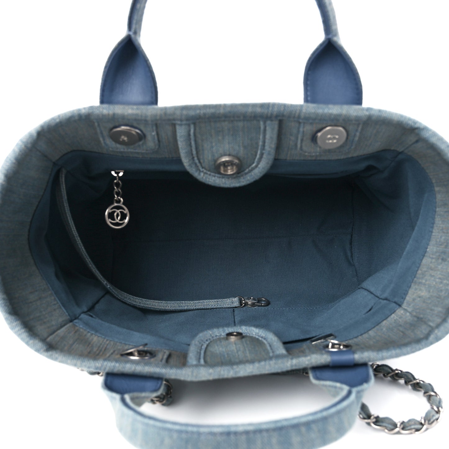 Denim Small Deauville Tote Light Blue