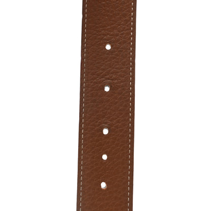 Hermes Box Togo 32mm H Belt 85 Black Gold 10 of 17