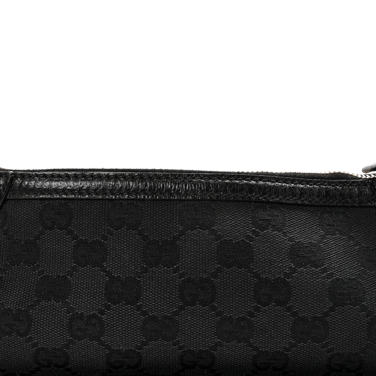 Gucci Monogram Bamboo Medium Top Handle Bag Black 8 of 10