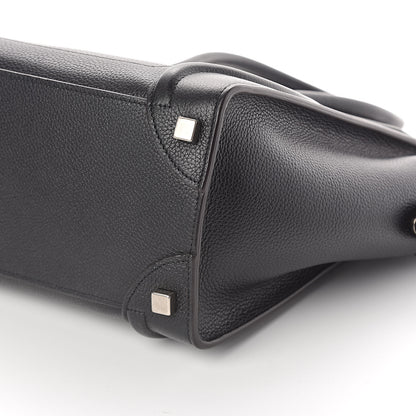 Celine Drummed Calfskin Micro Luggage Black 9 of 9
