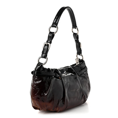 Prada Vernice Sfumata Shoulder Bag Black Nudo 3 of 10