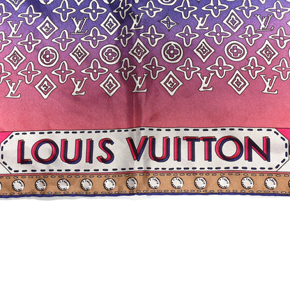 Louis Vuitton Silk Monogram LV World Square Scarf Multicolor 2 of 4
