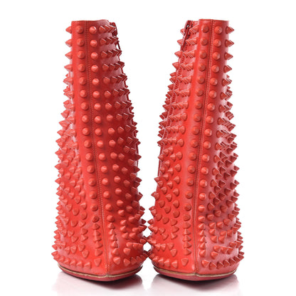 Christian Louboutin Kid Snakilta 120 Booties 37 Red 2 of 10