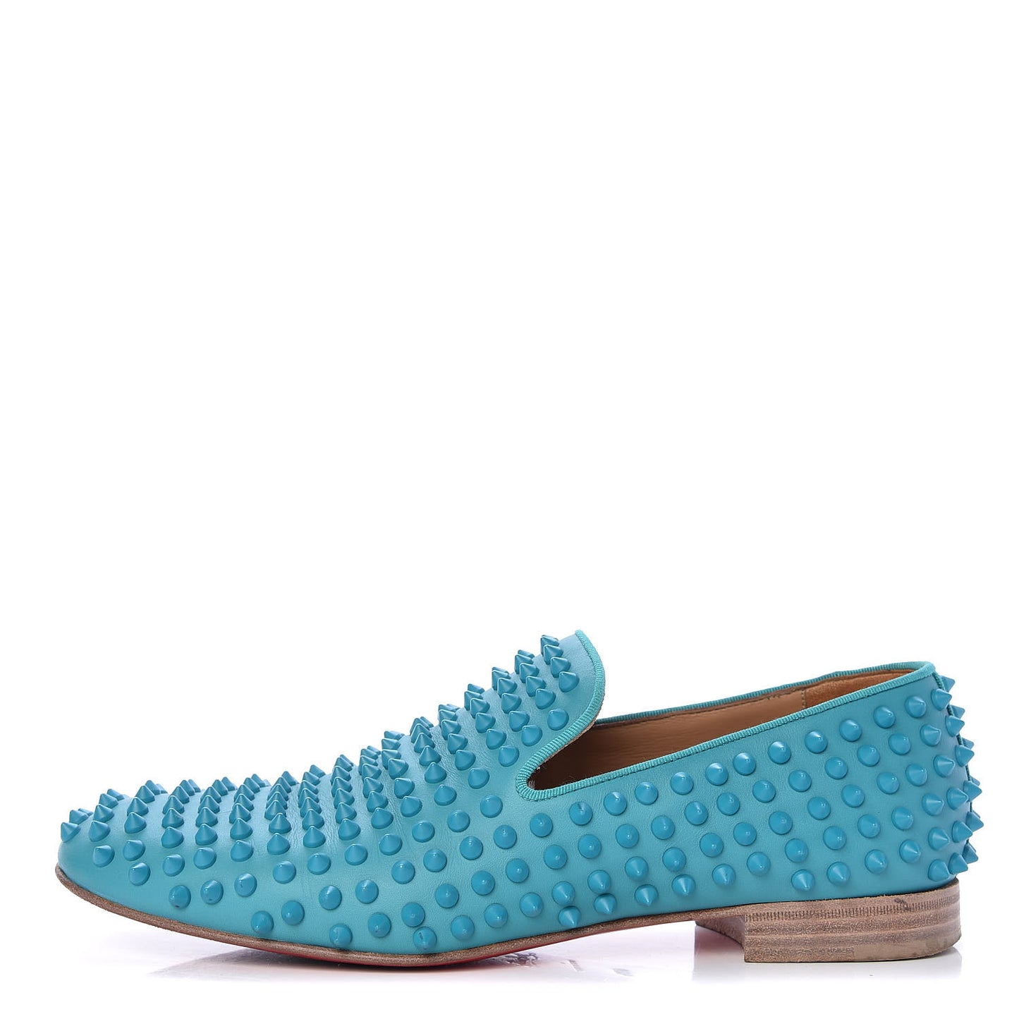 Calfskin Mens Rollerboy Spikes Flat Loafers 40.5 Riviera