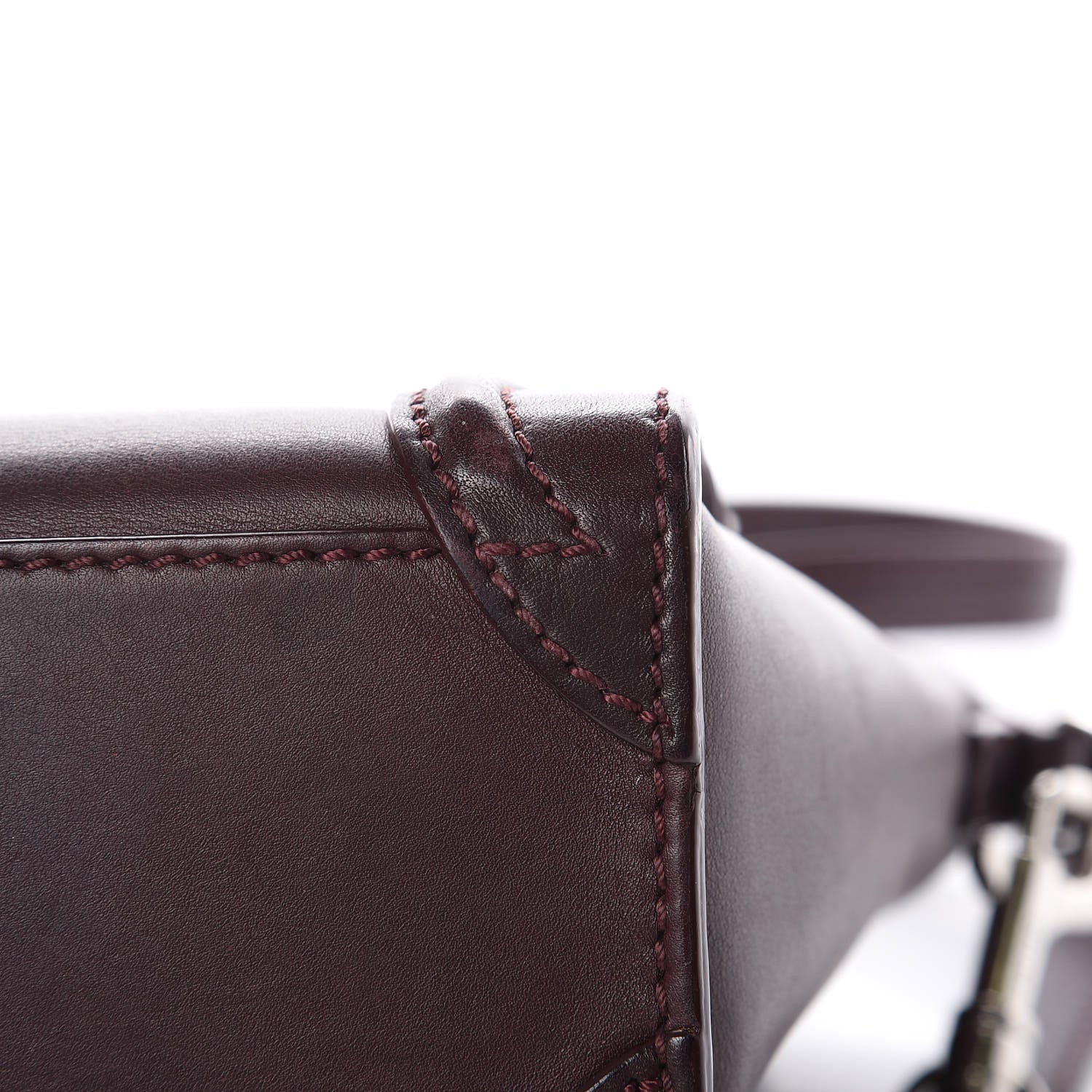 Celine Smooth Calfskin Nano Luggage Burgundy 15 of 32