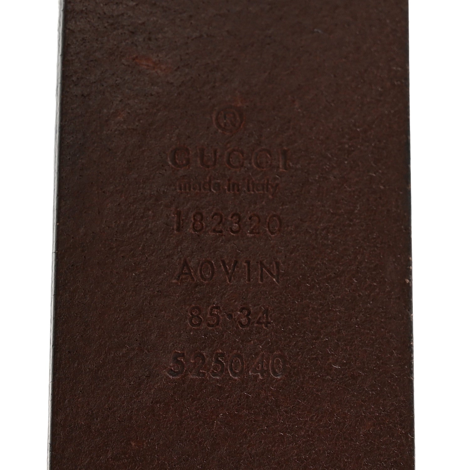 Gucci Guccissima Square G Belt 85 34 Brown 5 of 8