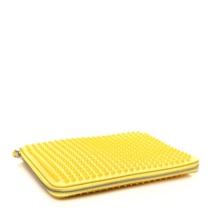 Christian Louboutin Calf Spiked Cris iPad Case Yellow 4 of 16