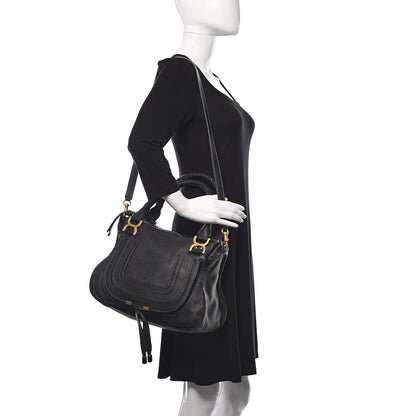 Chloe Calfskin Medium Marcie Satchel Black 2 of 14