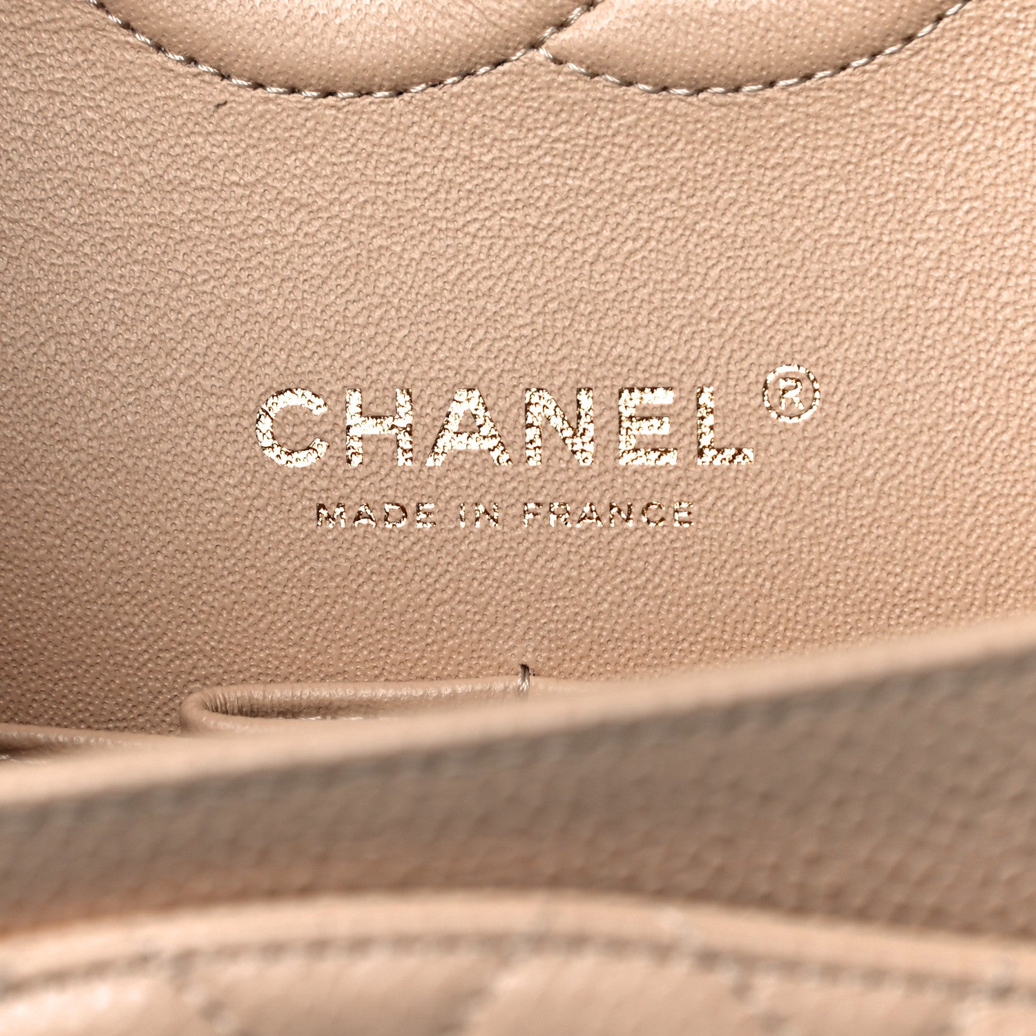 Chanel Caviar Quilted Medium Double Flap Beige 5 of 11