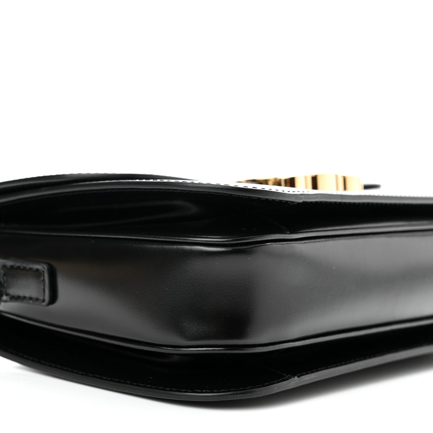 Shiny Calfskin Medium Triomphe Black