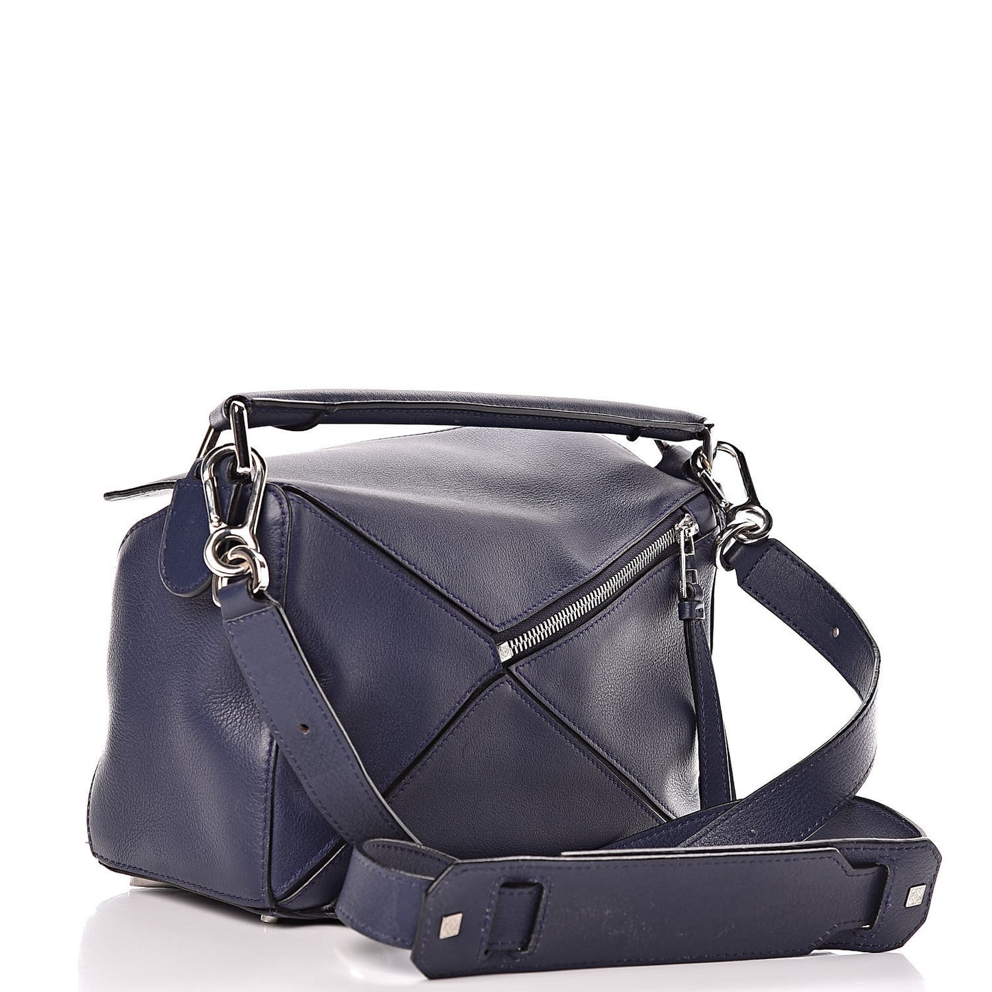 Calfskin Small Puzzle Bag Navy