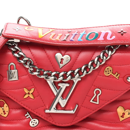 Louis Vuitton Calfskin Love Lock New Wave Chain PM Red 7 of 9