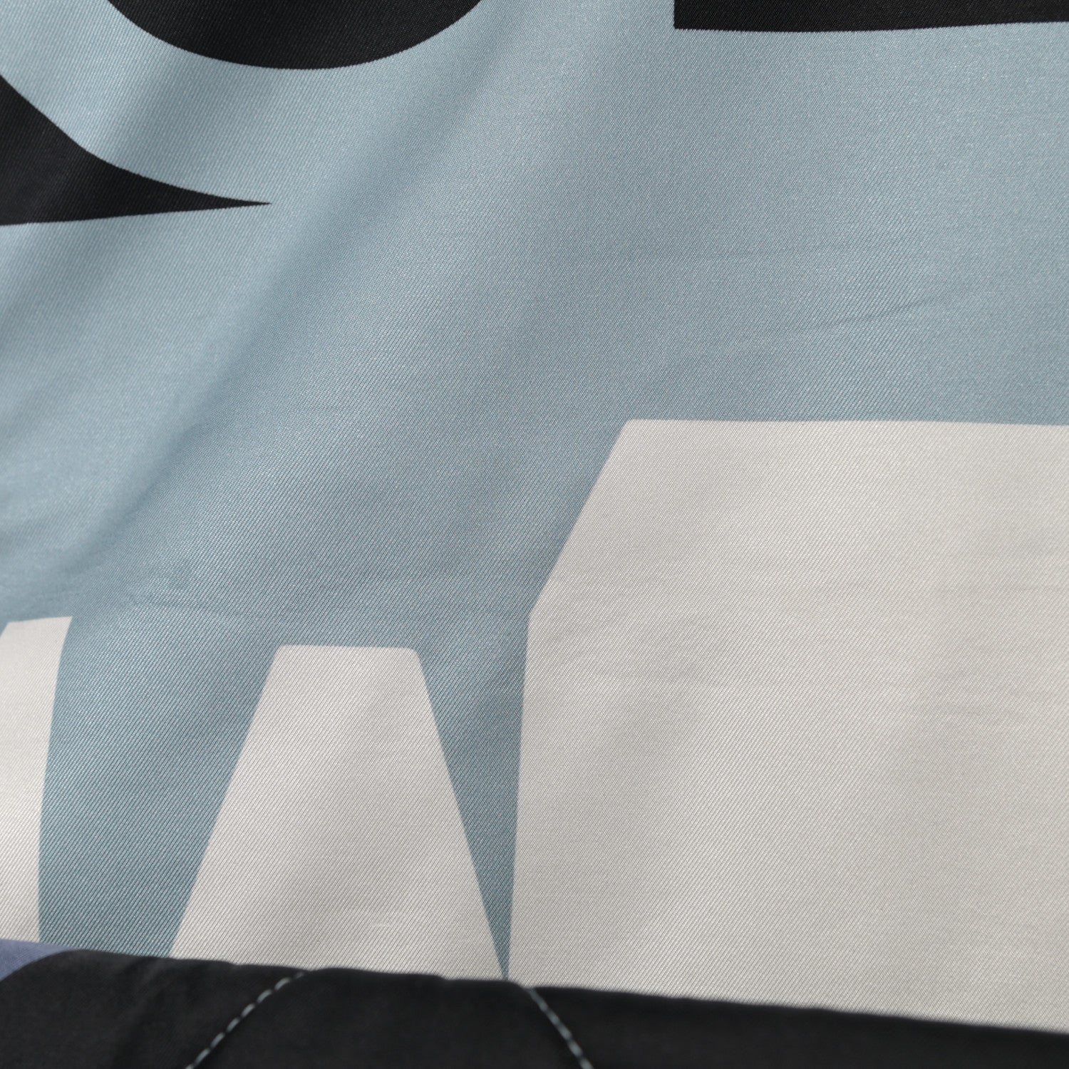 Chanel Silk Maxi Scarf Chanel 19 Flap Black Blue White 11 of 11