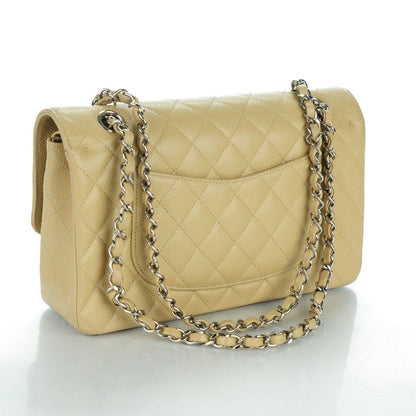 Chanel Caviar Quilted Medium Double Flap Beige 3 of 7
