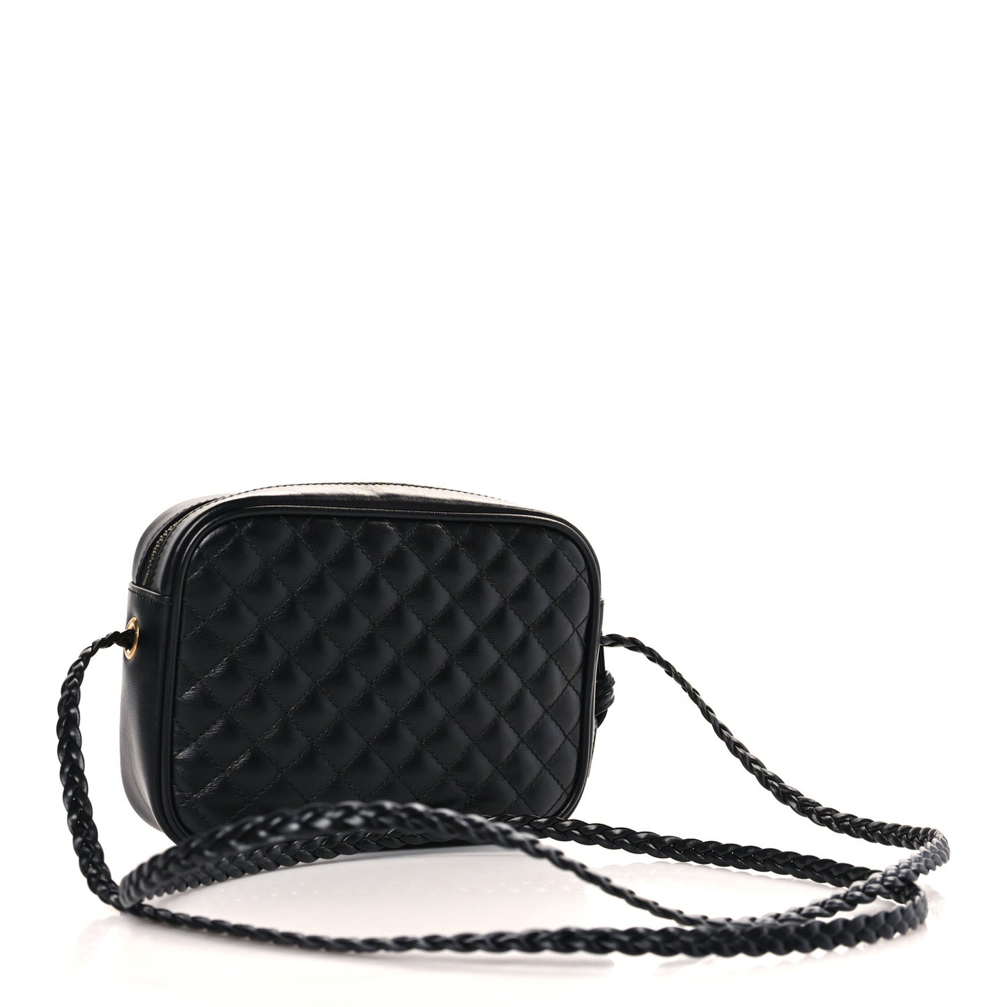 Calfskin Trapuntata Web Mini GG Shoulder Bag Black